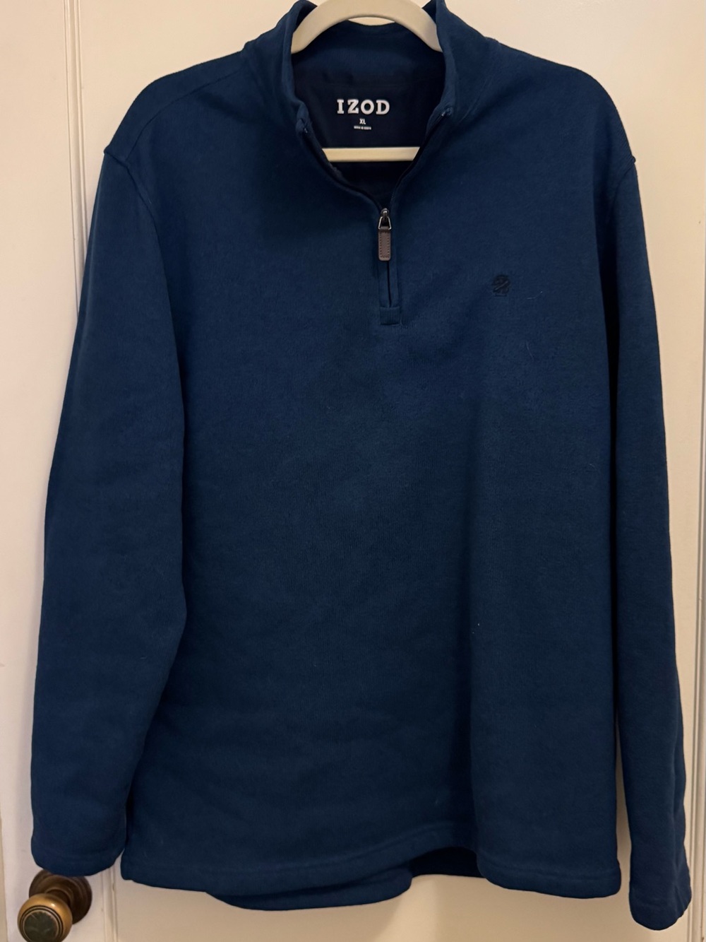 Izod Navy Blue Half-Zip Men's Fleece Pullover